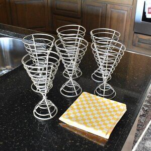 NEW Crate & Barrel French fry holders